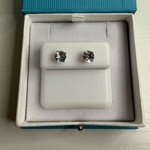 White Topaz 925 Silver Earrings